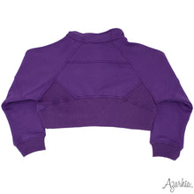 Load image into Gallery viewer, Girls Purple Cropped Sweatshirt