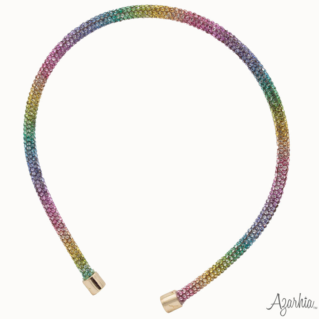 Rainbow Rhinestone Headband