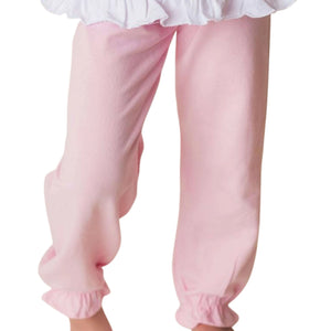 Light Pink Knit Ruffle Bloomer Pants