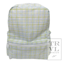 Load image into Gallery viewer, Classic Plaid Green Backpack