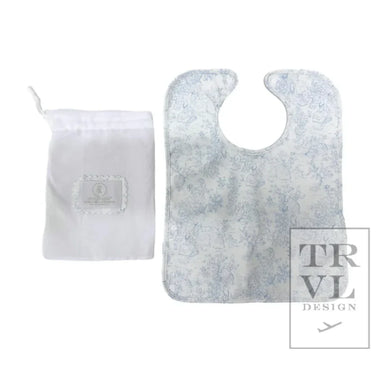 Blue Bunny Toile Best Bib