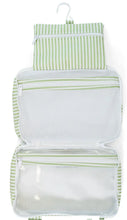 Load image into Gallery viewer, Pimlico Stripe Sage Bundle Up Hanging Toiletry Bag