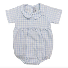 Load image into Gallery viewer, Boys Blue Gingham Bubble