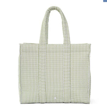 Load image into Gallery viewer, Pimlico Stripe Sage Go Go Tote