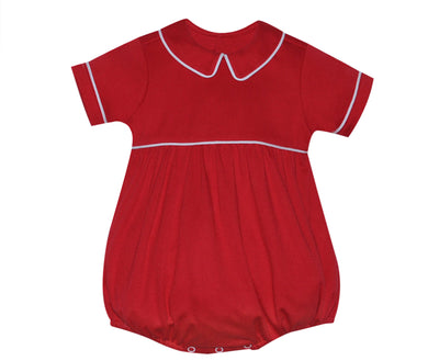 Boys Red Tate Knit Bubble