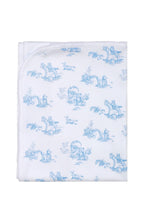 Load image into Gallery viewer, Blue Toile Blanket