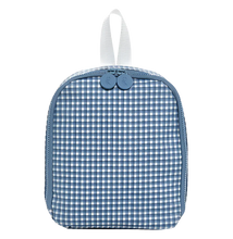 Load image into Gallery viewer, Indigo Check Bring It Lunchbox