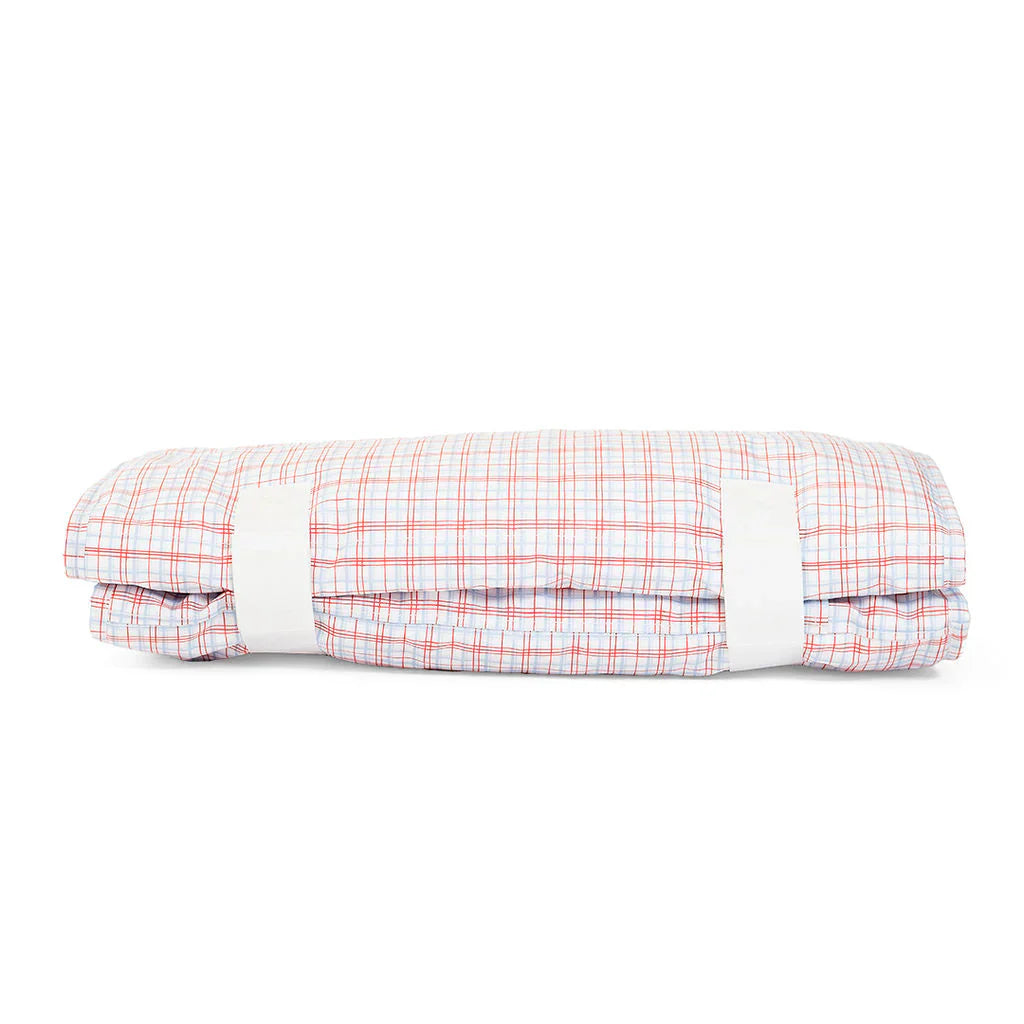 Classic Red Plaid Nap Mat