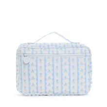 Load image into Gallery viewer, Blue Ribbon Floral Bundle Up Hanging Toiletry Bag