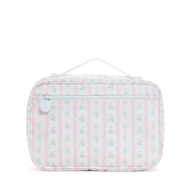 Pink Ribbon Floral Bundle Up Hanging Toiletry Bag