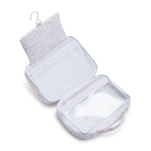 Load image into Gallery viewer, Blue Ribbon Floral Bundle Up Hanging Toiletry Bag