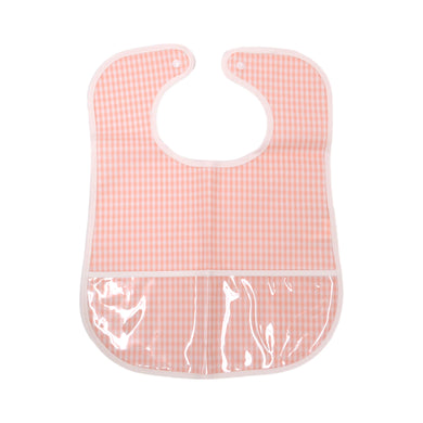 Gingham Taffy Clean Up Bib