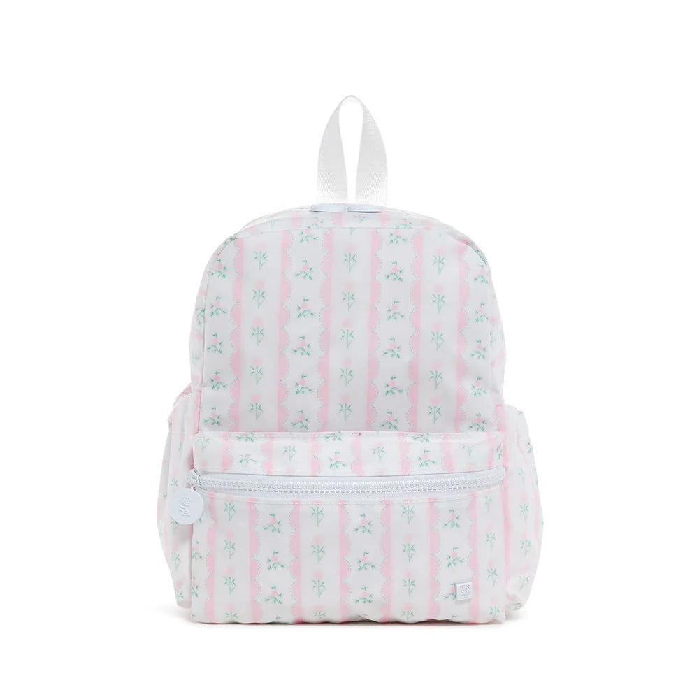 Pink Ribbon Floral Mini Backpack