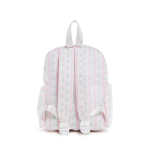 Pink Ribbon Floral Mini Backpack