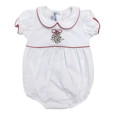 White Mistletoe Embroidery Bubble