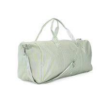 Load image into Gallery viewer, XL Pimlico Stripe Sage Weekender