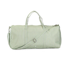 Load image into Gallery viewer, XL Pimlico Stripe Sage Weekender