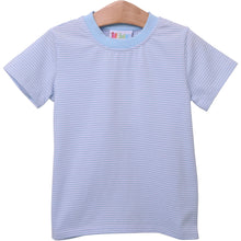 Load image into Gallery viewer, Light Blue Stripe Graham Shirt