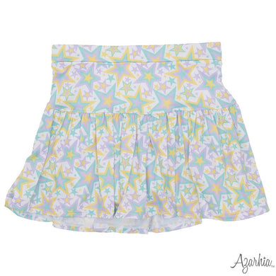 Girls Mardi Gras Pastel Starts Gathered Skort