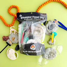 Load image into Gallery viewer, Dinosaur Fossil Sensory Play Dough Kit