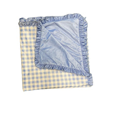 Load image into Gallery viewer, Light Blue Gingham Swim Towel/Blanket