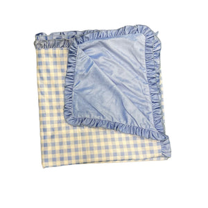 Light Blue Gingham Swim Towel/Blanket