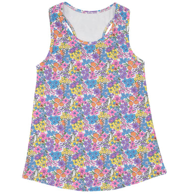 Wild Flowers Dri Fit Racer Back Tank Top