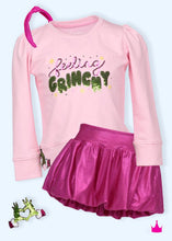 Load image into Gallery viewer, Sequin Feelin Grinchy Pink Holly Shirt
