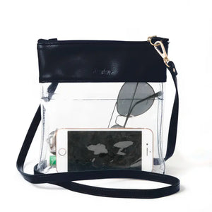 Black Clear Crossbody Purse