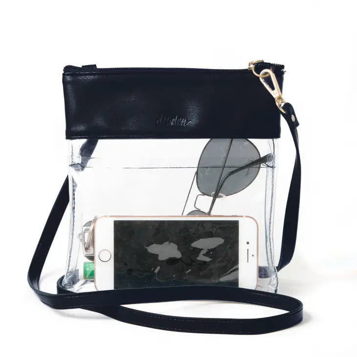 Black Clear Crossbody Purse