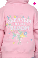 Load image into Gallery viewer, Girls Embroidered Happiness in Bloom Hoodie