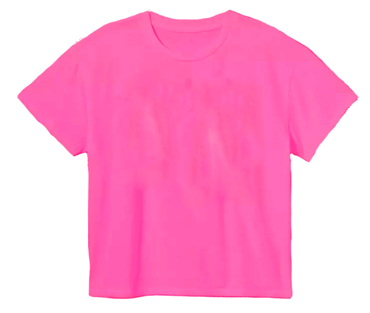 Girls Hot Pink Boxy Tee – Queen of Threads Monogramming