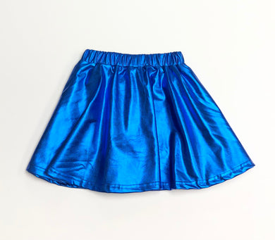 Royal Blue Metallic Skirt