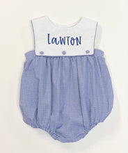 Load image into Gallery viewer, Navy Gingham Jackson Bubble