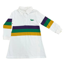 Load image into Gallery viewer, Mardi Gras Polo Rugby L/S Dress