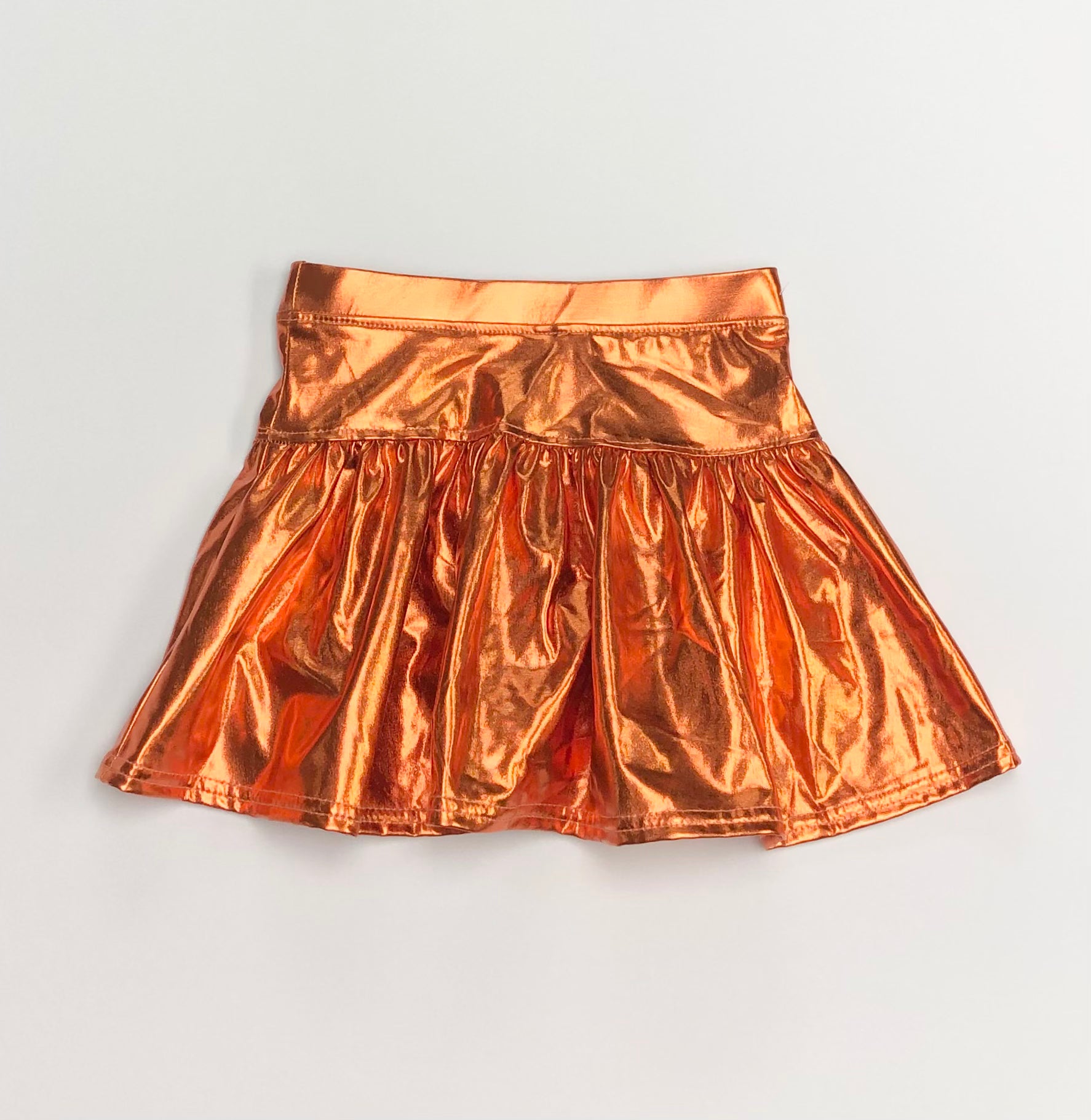 Metallic 2025 skirt orange