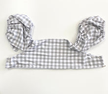 Load image into Gallery viewer, Grey Gingham Floatie Cover