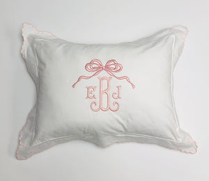 Baby Rosepointe Scallop and Hemstitched Pillow Case