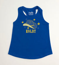 Load image into Gallery viewer, Royal Blue Racer Back Tank Top