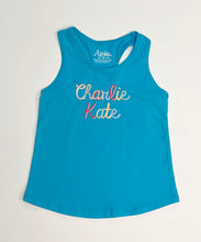 Load image into Gallery viewer, Turquoise Racer Back Tank Top