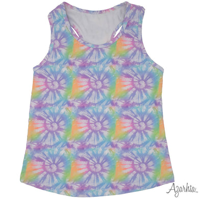 Lavender Burst Dri Fit Racer Back Tank Top