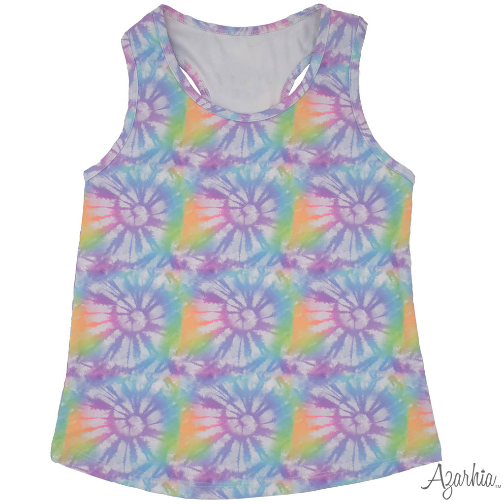 Lavender Burst Dri Fit Racer Back Tank Top