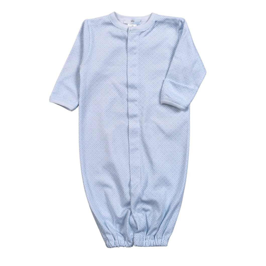 Blue Tiny Diamond Pima Converter Gown