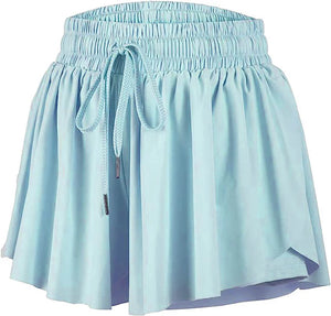 Light Blue Butterfly Shorts