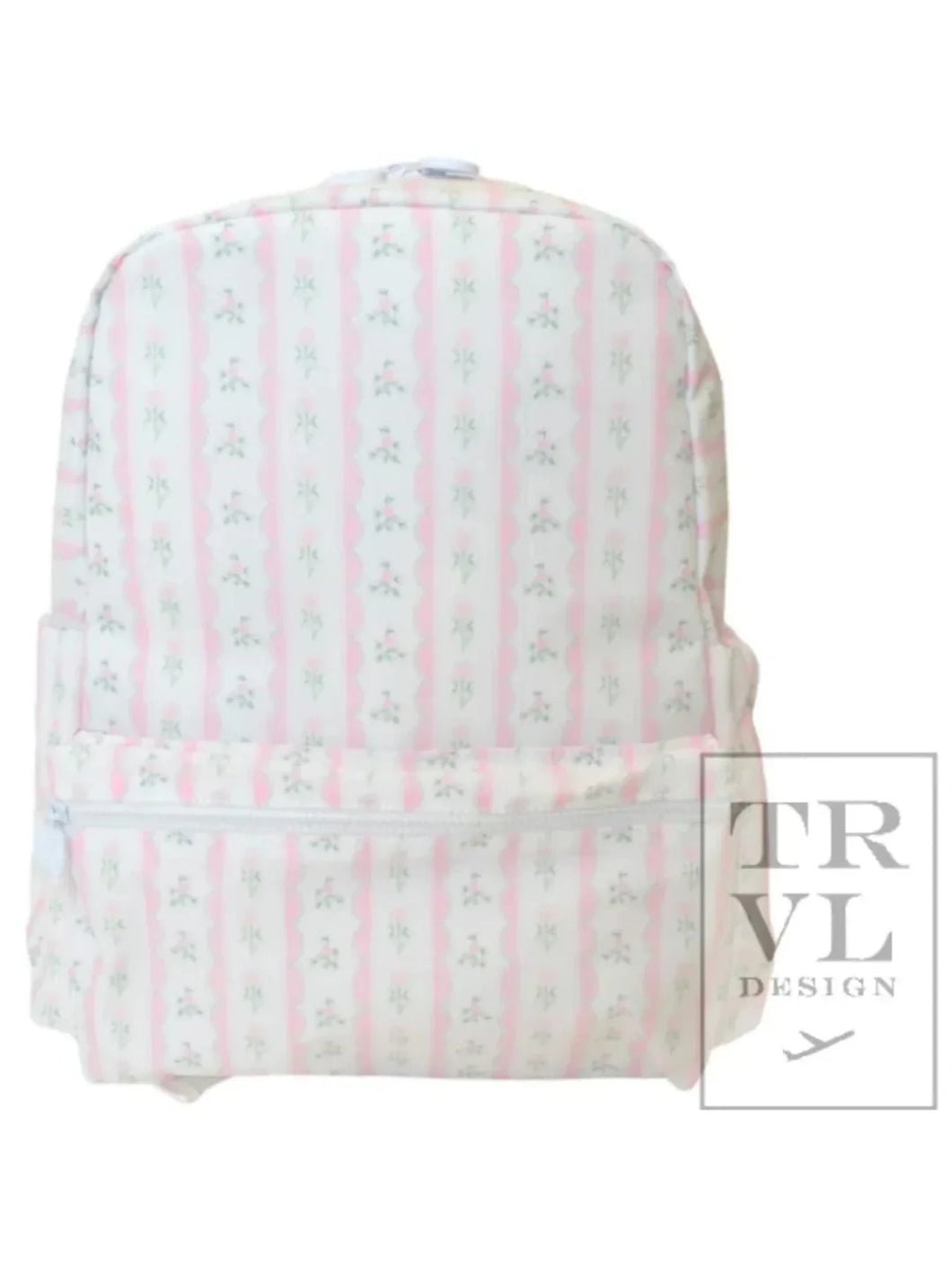 Pink Ribbon Floral Backpack