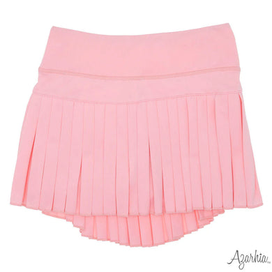 Solid Pink Mini Pleated Skort
