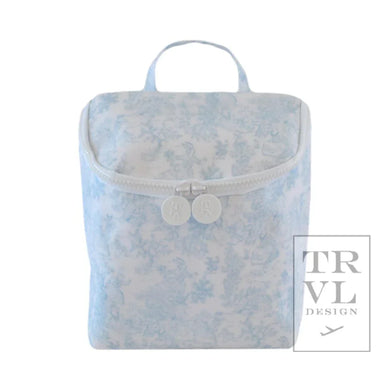 Blue Toile Bunny Take Away Lunch Bag