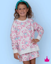 Load image into Gallery viewer, Girls Spray Painted Bears French Terry Shorts