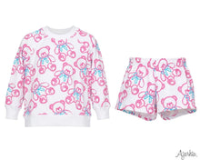 Load image into Gallery viewer, Girls Spray Painted Bears French Terry Shorts