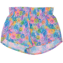 Girls Watercolor Daisy Steph Shorts
